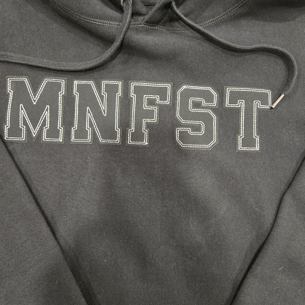 Manifest Black Hoodie Unisex Size Medium - Picture 2 of 6